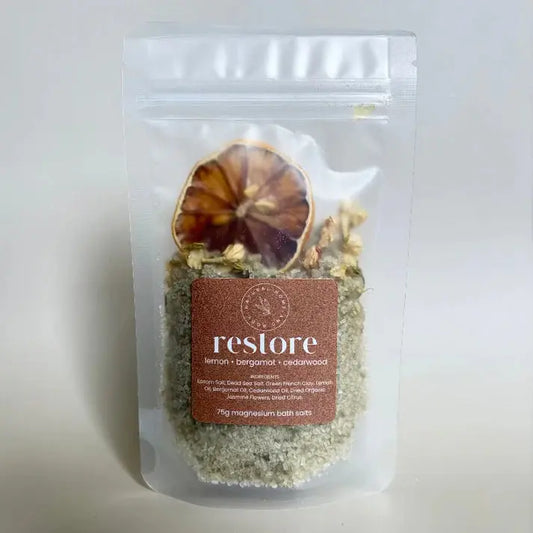 Restore Magnesium Bath Salths Natural Home and Body